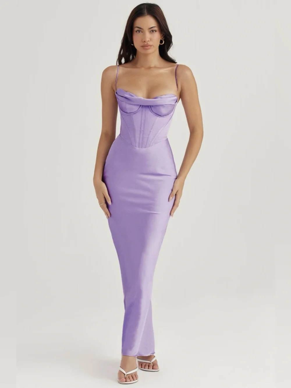 House of CB Charmaine Dress in Lavender - Picture 4 of 5